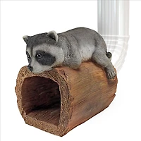 Design Toscano 9" Raider the Raccoon Gutter Guardian Downspout Statue