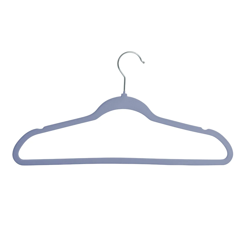Honey Can Do Cobalt Slim-Profile Non-Slip Velvet Hangers, 25ct.