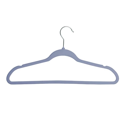 Honey Can Do Cobalt Slim-Profile Non-Slip Velvet Hangers, 25ct.