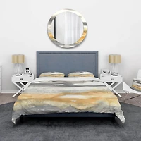 Designart 'Gold Glamour Direction I' Glam Bedding Set