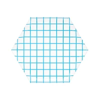 12 Packs: 10 ct. (120 total) 7.5" Grid Hexagon Paper Plates by Celebrate It™