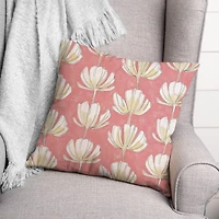 Floral Pattern 18" x 18" Throw Pillow