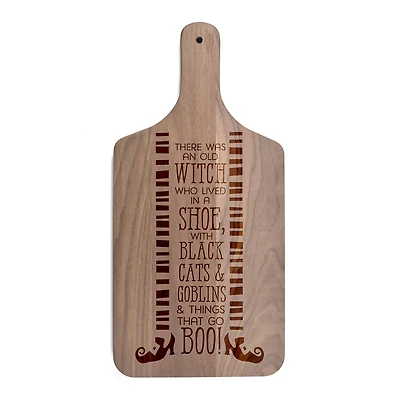 There was an Old Witch Walnut Paddle Cutting Board