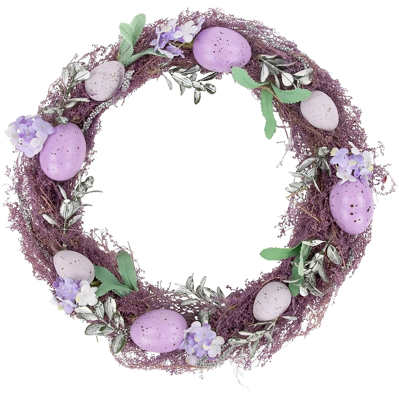 12" Lavender Speckled Egg Twig Wreath