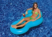 Swimline 62.5" Inflatable Blue Cool Chair Pool Lounger