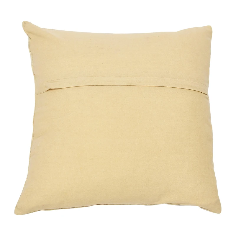 Hello Honey® Linen Embroidery & French Knots Woven Cotton Pillow