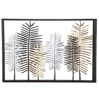 45" Black Iron Modern Wall Décor