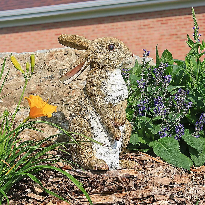 Design Toscano Hopper, the Bunny, Standing Garden Rabbit Statue