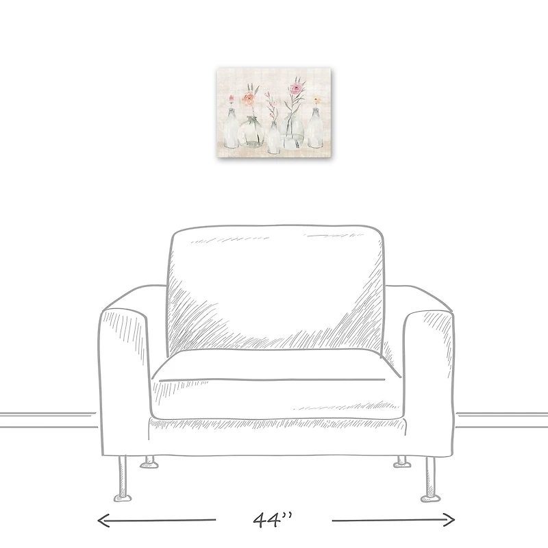 Soft Plaid Jars 11" x 14" Canvas Wall Art