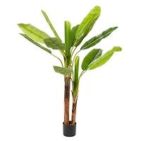 Banana Tree Artificial Plant, 53", Green