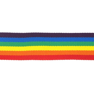 1.5" Rainbow Stripes Belting Ribbon by Celebrate It®