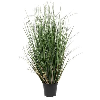 Artificial Potted Green Curled Grass