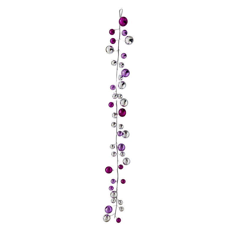 6ft. Pink & Silver Disco Ball Garland by Ashland®