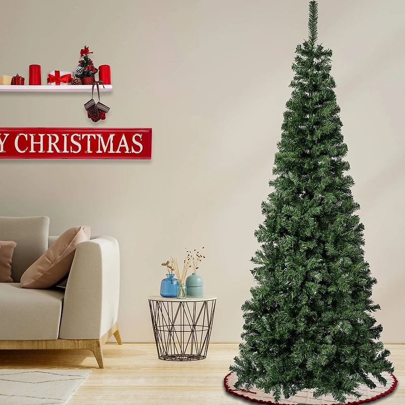 7.5ft. Unlit Slim Linden Spruce Artificial Christmas