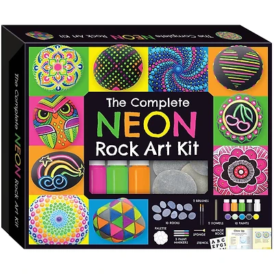 Hinkler DIY Rock Painting the Complete Neon Rock Art Kit