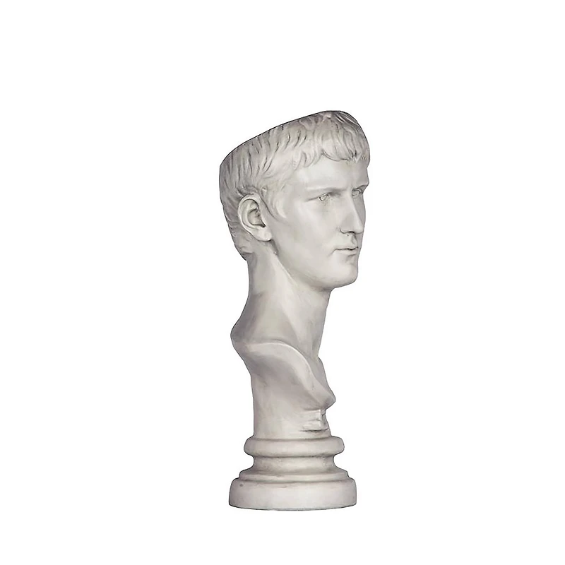 Design Toscano 17.5" Bust Planters of Antiquity Statues Emperor Caligula