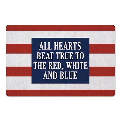 All Hearts Beat True Floor Mat, 18" x 27"