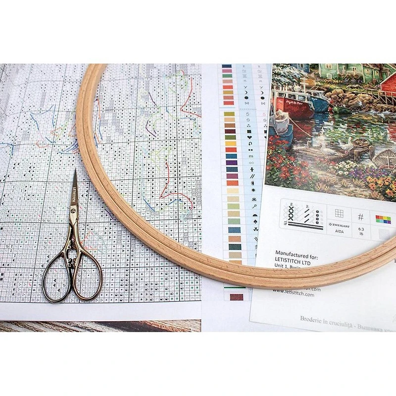 LetiStitch Quiet Cove Counted Cross Stitch Kit