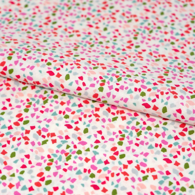 SINGER Pink Party Confetti Cotton Fabric
