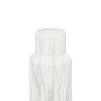 White Stoneware Contemporary Vase