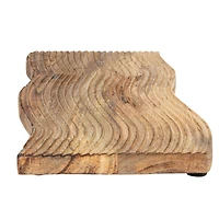 Hello Honey® 16" Walnut Finish Grooved Mango Wood Cheese & Cutting Board