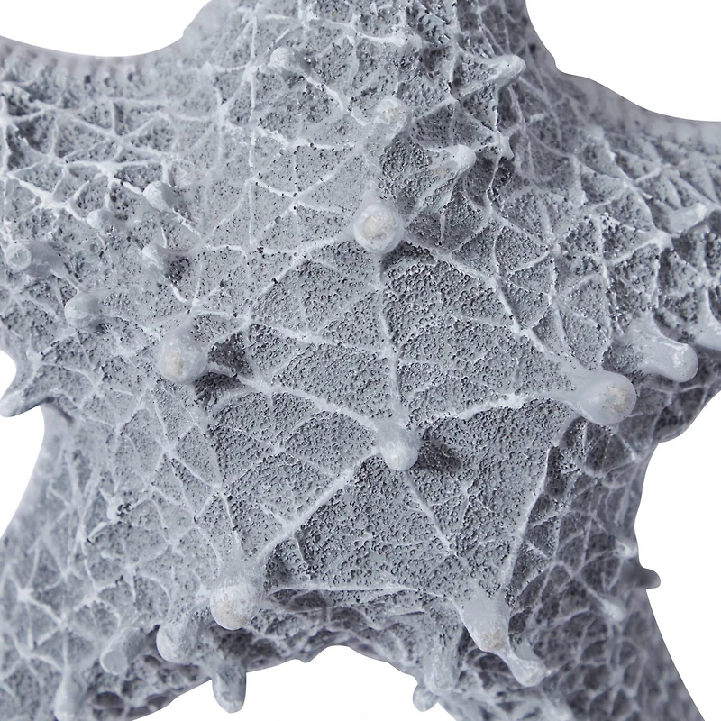 Grey Coastal Polystone Wall Decor, 14" x 14"