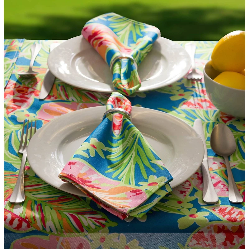 DII® Summer Floral Print Outdoor Napkin, 6ct.