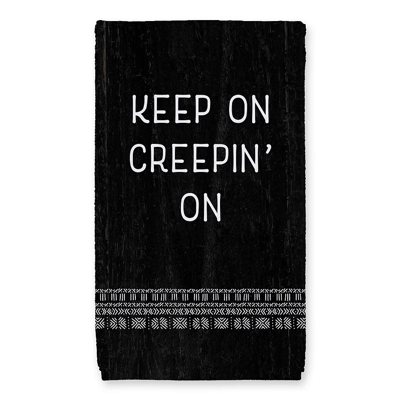 Creep White Mudcloth Tea Towel Set