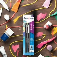 Paper Mate® Flair® Medium Point Black Felt Tip Pens, 2ct.