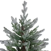 6.5ft. Unlit Real Touch™️ Flocked Little River Fir Artificial Christmas Tree