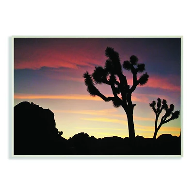 Stupell Industries Desert Tree Sunset Silhouette Photograph Wall Plaque