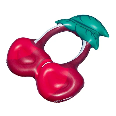 46" Red & Green Cherry Inflatable Swimming Pool Ring Lounger