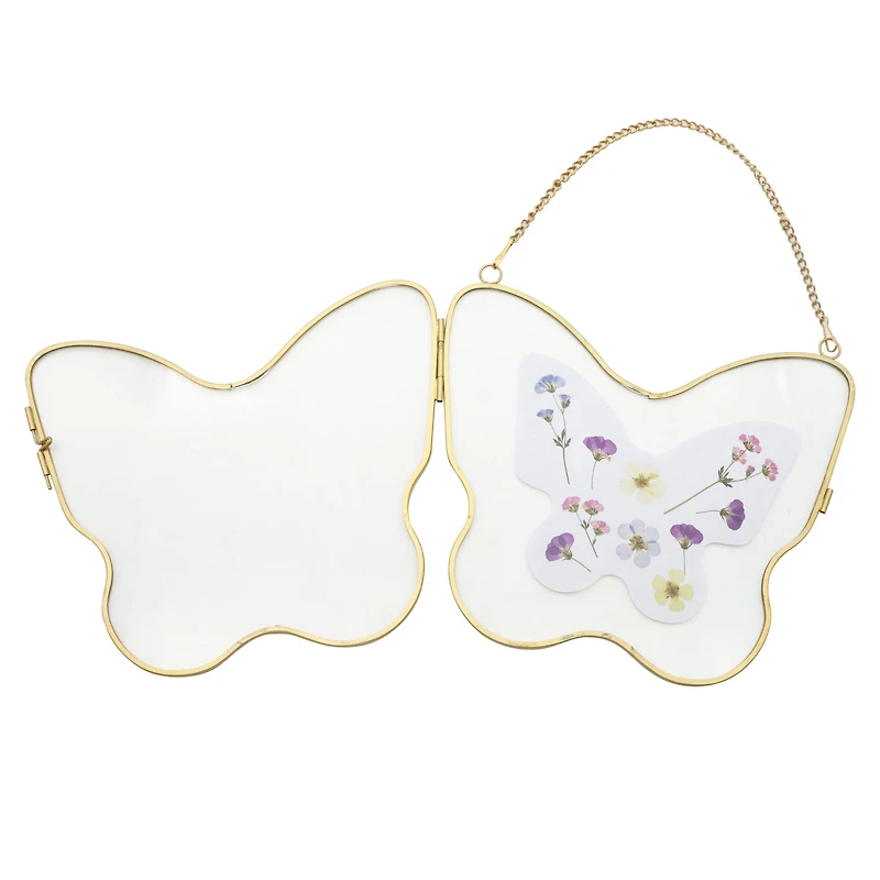 5" x 6.5" Hanging Butterfly Glass Frame by Ashland®