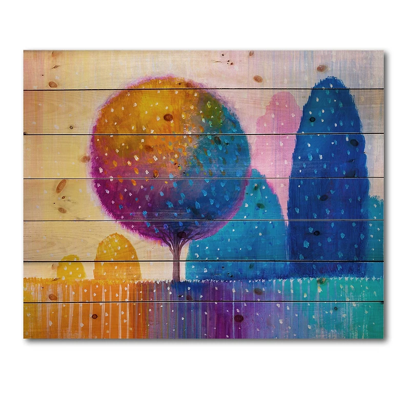 Designart - Colourful Ornamental Trees X