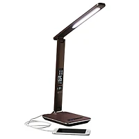 OttLite Wellness Series 14.75" Brown Renew LED Desk Lamp