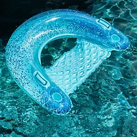 PoolCandy Glitterfied® 48" Aqua Glitter Sun Chair