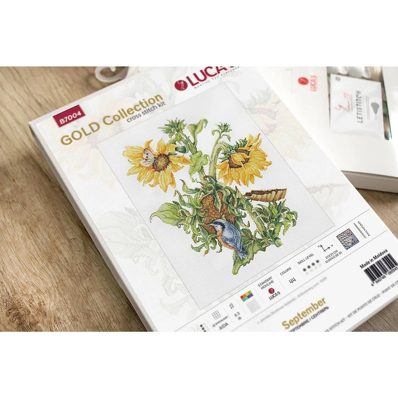 Luca-S September Bouquet Counted Cross-Stitch Kit