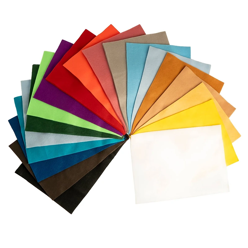 John Bead 9" x 12" Assorted Acrylic Craft Felt Sheets Value Pack, 50ct.