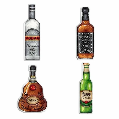 MP Studia Bottles Cross Stitch Kit