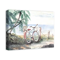 Beach Bike 20" x 16" Canvas Wall Art