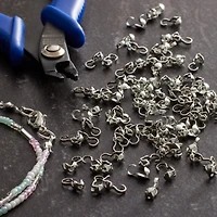 4mm Rhodium Crimp Bead Covers by Bead Landing™