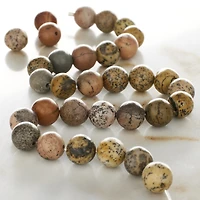 Brown Artistic Jasper Round Beads, 8mm by Bead Landing™