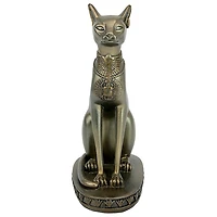 7.5" Gold Cat Goddess of Ancient Egypt Statue