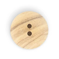 Dritz® 20mm Beige-Camel Sustainable Wood Round Button, 9ct.
