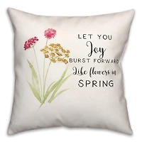 Joy Burst 18" x 18" Throw Pillow