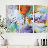 Designart - Burning Energies - Modern Canvas Artwork