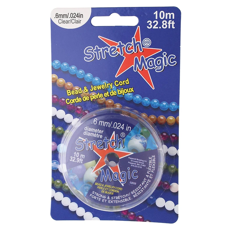 Stretch Magic® 0.6mm Clear Bead & Jewelry Cord, 10m