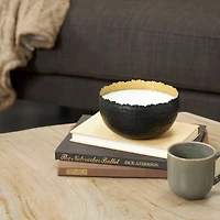 Sauvignon Blanc Scented 3 Wick Candle in Hammered Matte Black Bowl