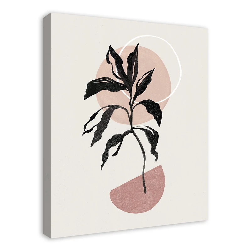 Abstract Boho BoBrownical 24" x 30" Canvas Wall Art