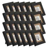 24 Pack: Black Mini Frame With Burlap Mat by Studio Décor®